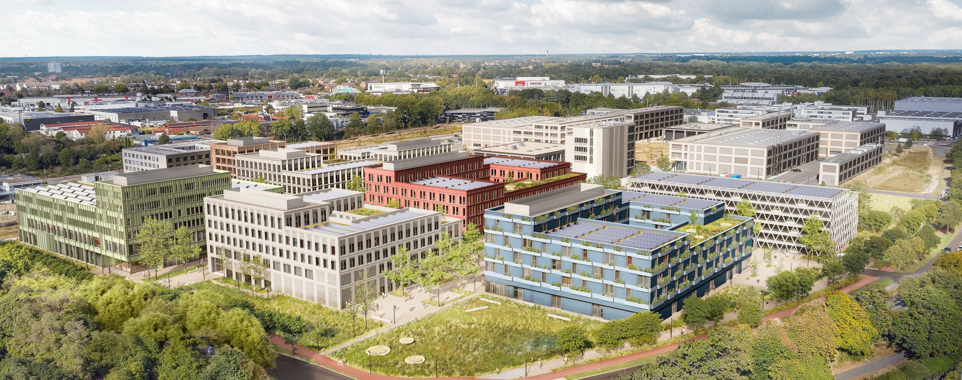 Techfactory Campus von oben